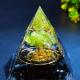 Orgone Hayat Ağacı Piramidi – Doğal Obsidyen ve Peridot Enerji