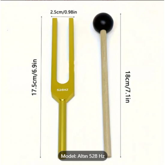 528Hz Çakra Altın DNA Onarım Seti – Akustik Çatal