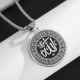 Allah lafzı yazılı,paslanmaz çelik,koruyucu kolye