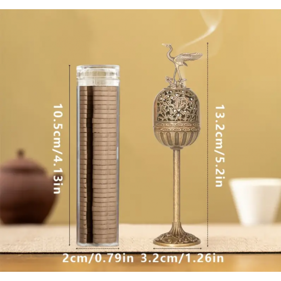 Bronz Turna Buhurdan Seti – 1 Buhurdan ve 40 Buhur Parçası