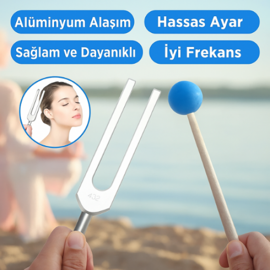 432Hz  Frekans Alüminyum Şifa Çatalı